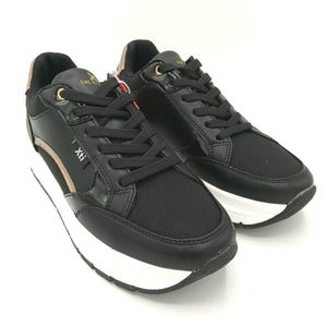 xti 43127 nero sneakers donna con lacci scarpa vegana